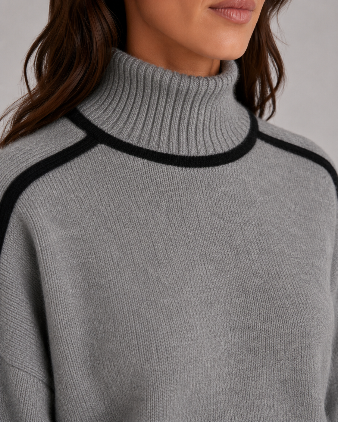 Women's Oversized Classic Soft Knit Turtleneck Sweater