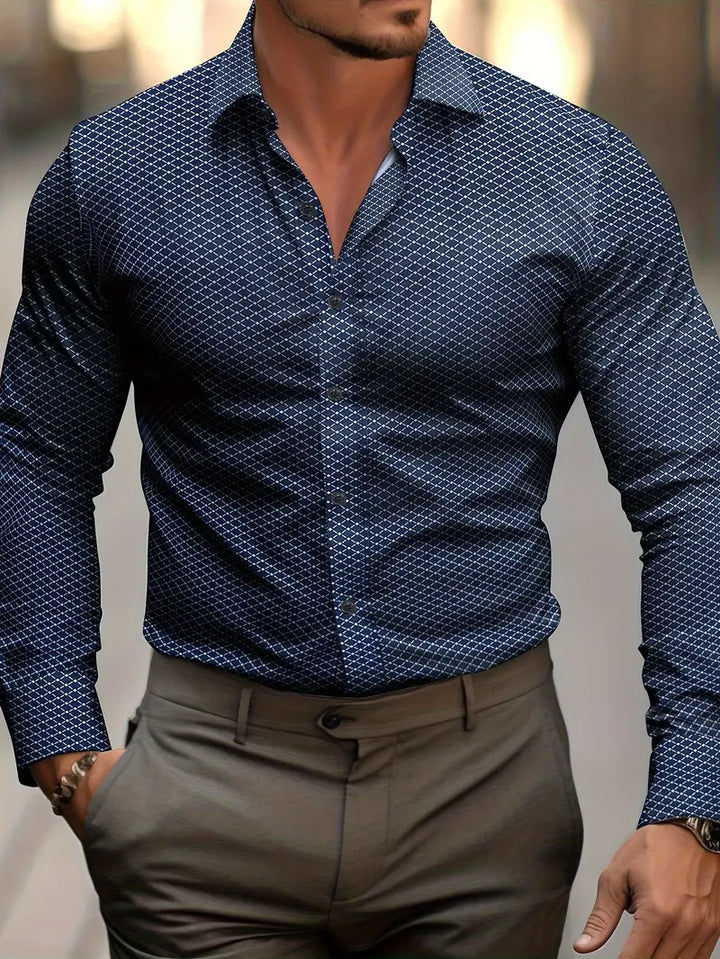 Men's Casual Checkered Cotton Shirt - Comfortable Everyday Wear