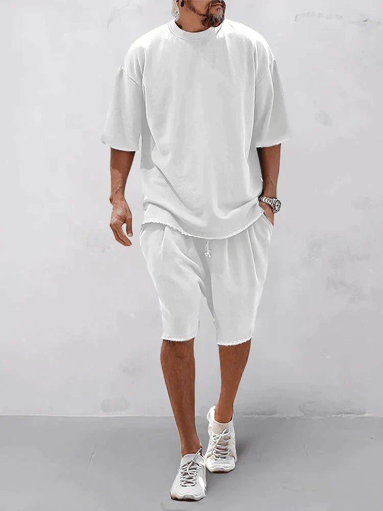 Men's Casual Comfort Shirt and Pants Set - Everyday Wear