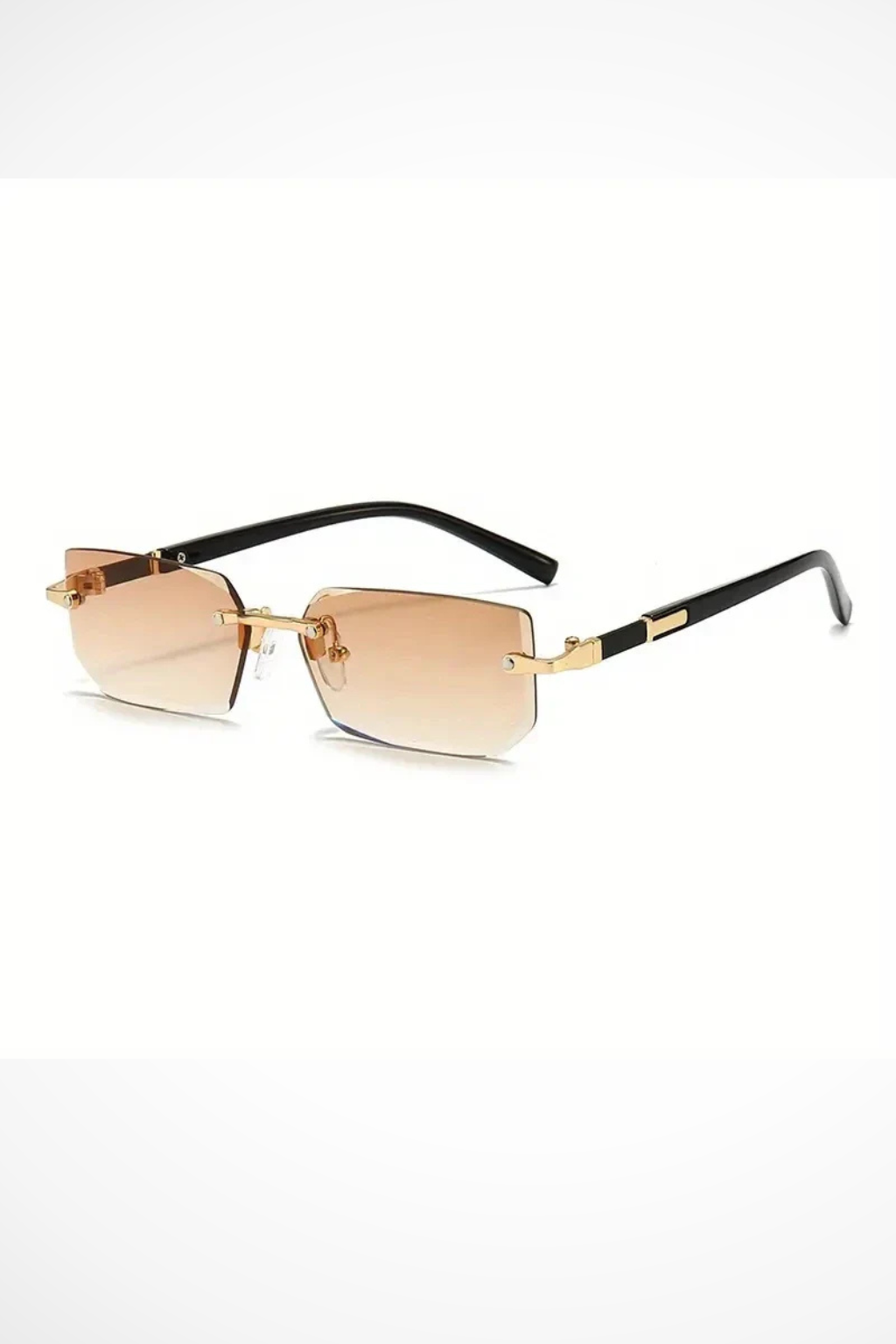 Women's Rimless Rectangle Sunglasses - Summer Casual Wear
