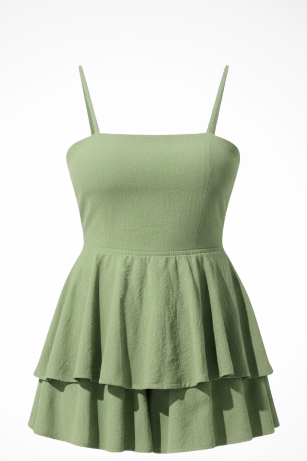 Women's Strappy Tiered Ruffle Mini Dress - Summer Casual
