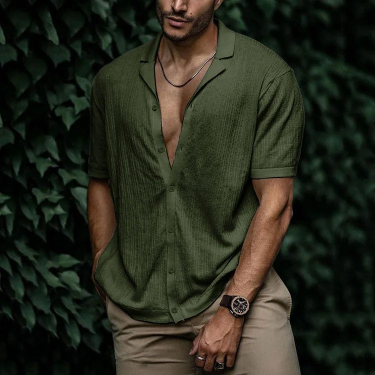 Men's Casual Lightweight Linen Shirt - Summer Fashion