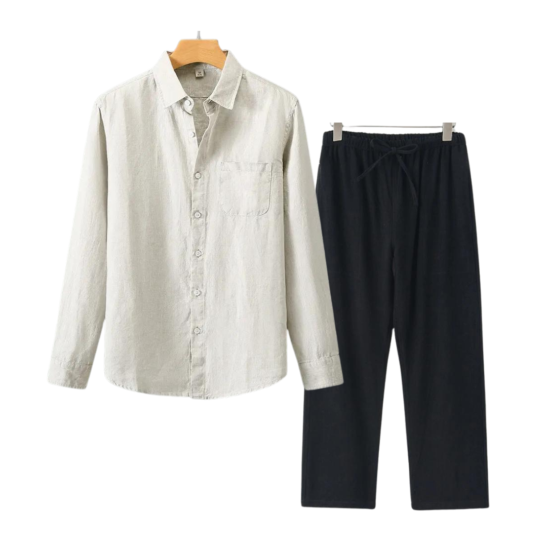 Beau | Men's Casual Cotton Button-Up Shirt