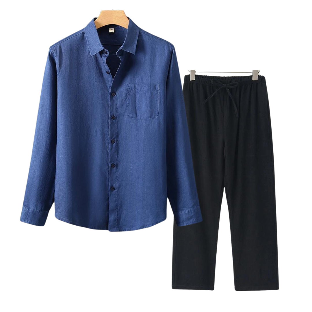 Beau | Men's Casual Cotton Button-Up Shirt