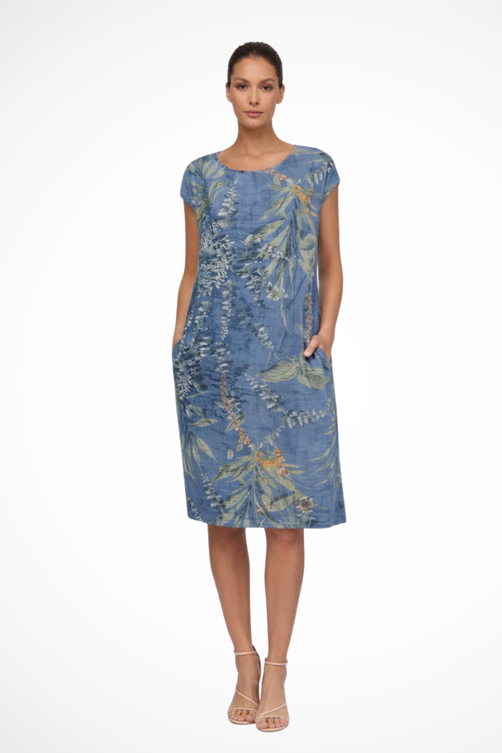 Women's Casual Botanical Print Chiffon Summer Dress