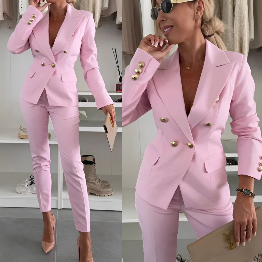 Lily | Women's Double-Breasted Blouse, Work