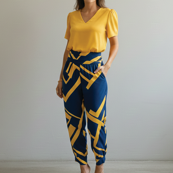 Alaia | Women's Blouse and Pants Set, Casual
