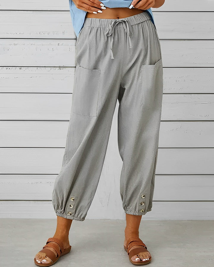 Maya | Women's High-Waisted Wide Leg Pants, Casual