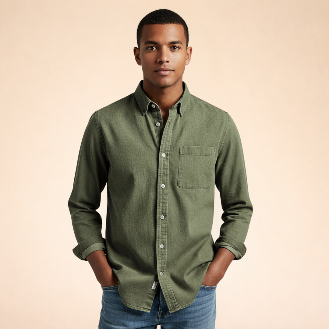 Reid | Men's Stylish Short Sleeve Button-Up Shirt