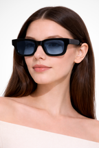 Women's Retro Rectangle Frame Sunglasses - Summer Casual