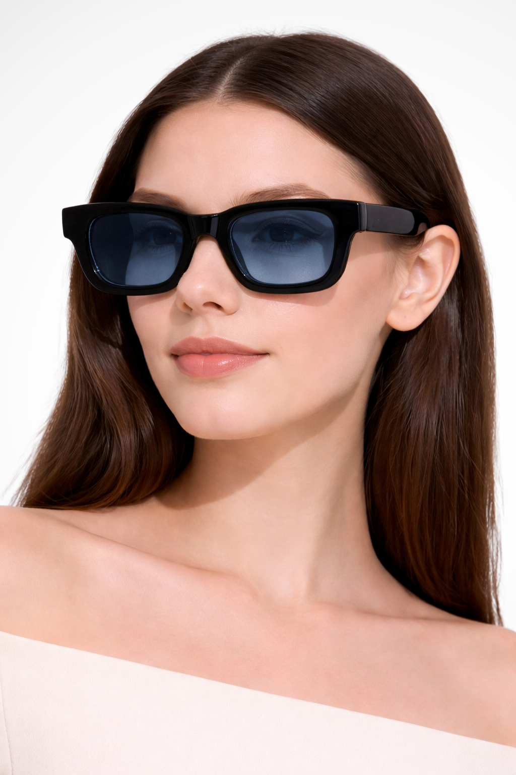 Women's Retro Rectangle Frame Sunglasses - Summer Casual