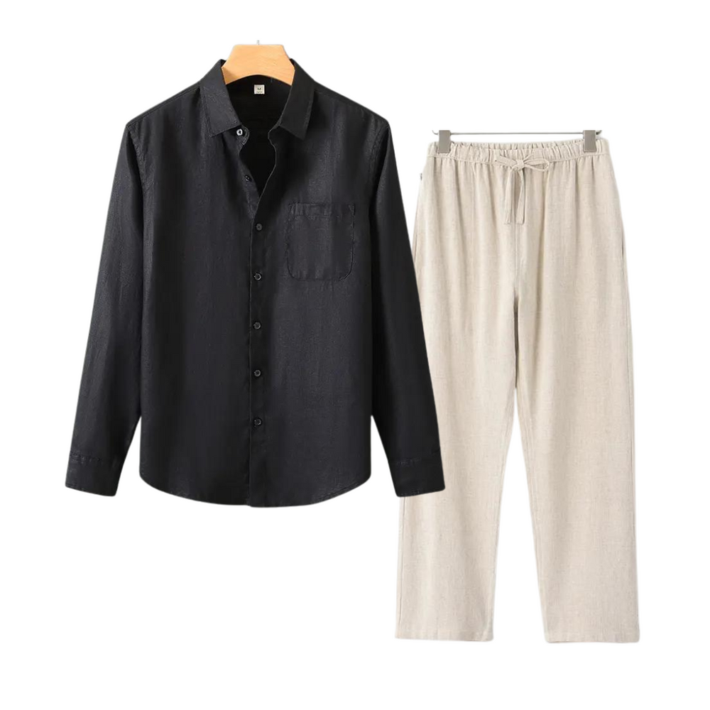 Beau | Men's Casual Cotton Button-Up Shirt
