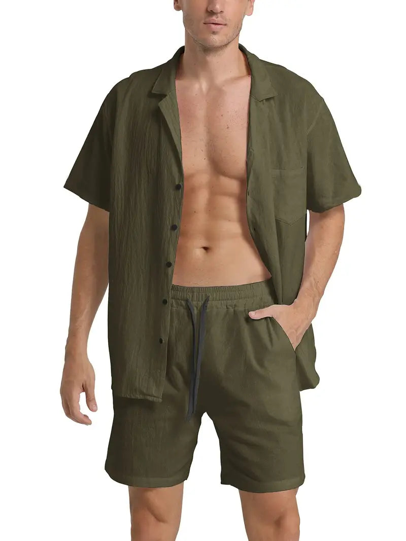 Rhys | Men's Stylish Casual Button-Up Shirt