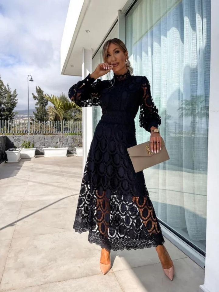 Emily | Women's Lace Bodycon Midi Dress, Evening