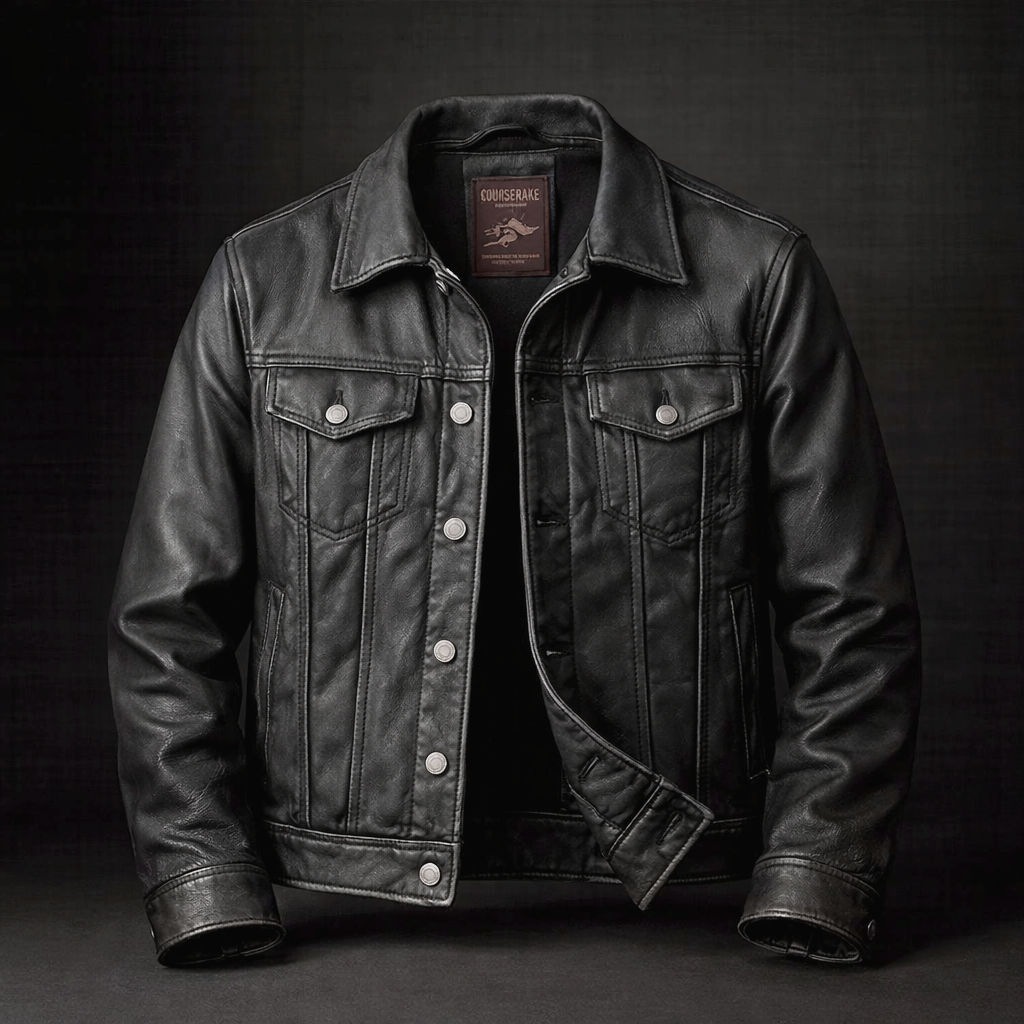 Men's Genuine Leather Vintage Jacket