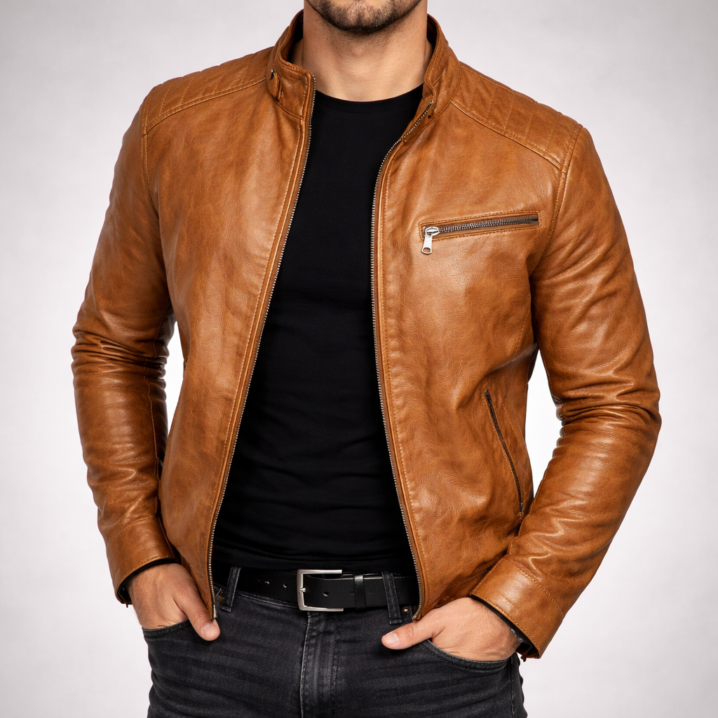 Men's Leather Classic Jacket