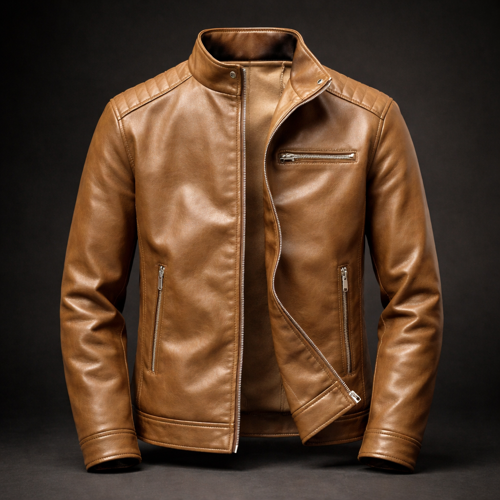Men's Leather Jacket - Genuine Quality