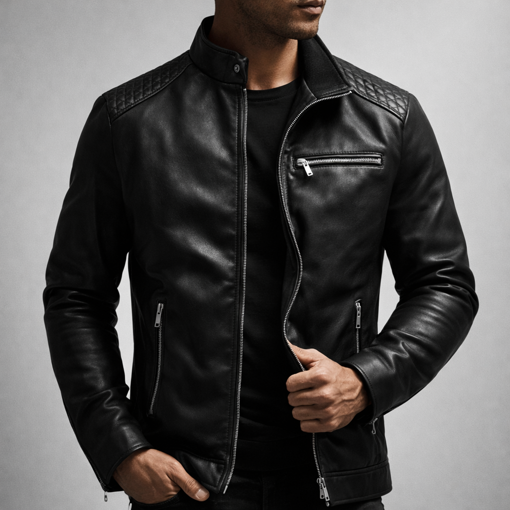 Men's Leather Jacket - Genuine Quality