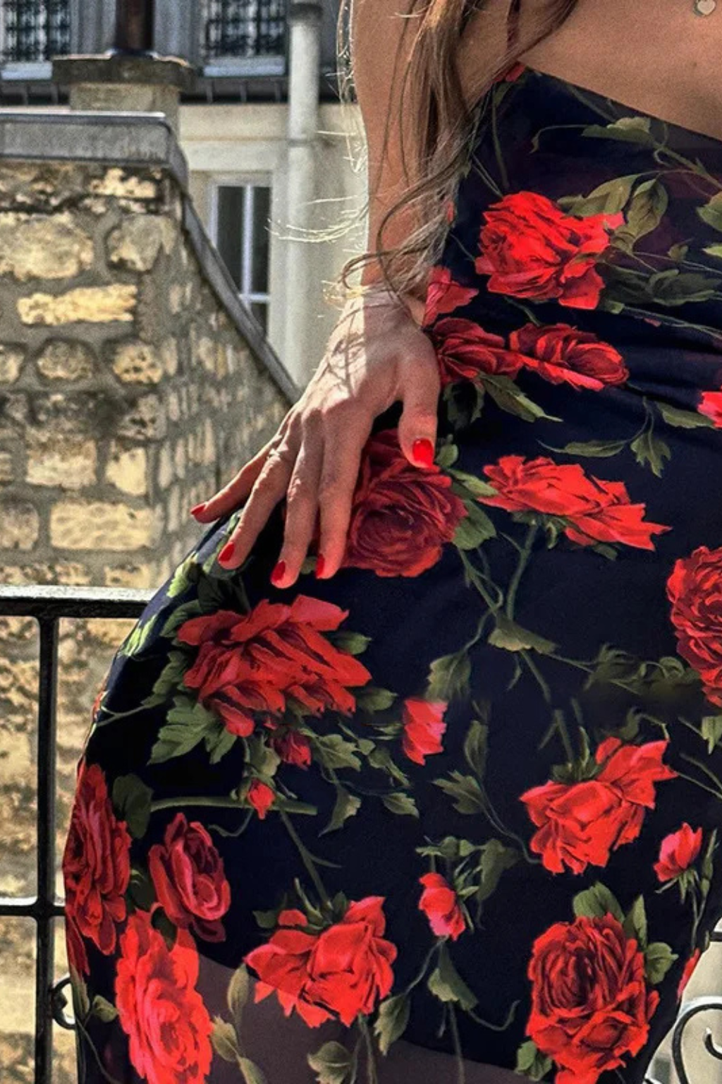 Women's Floral Chiffon Maxi Dress - Summer Wedding Guest