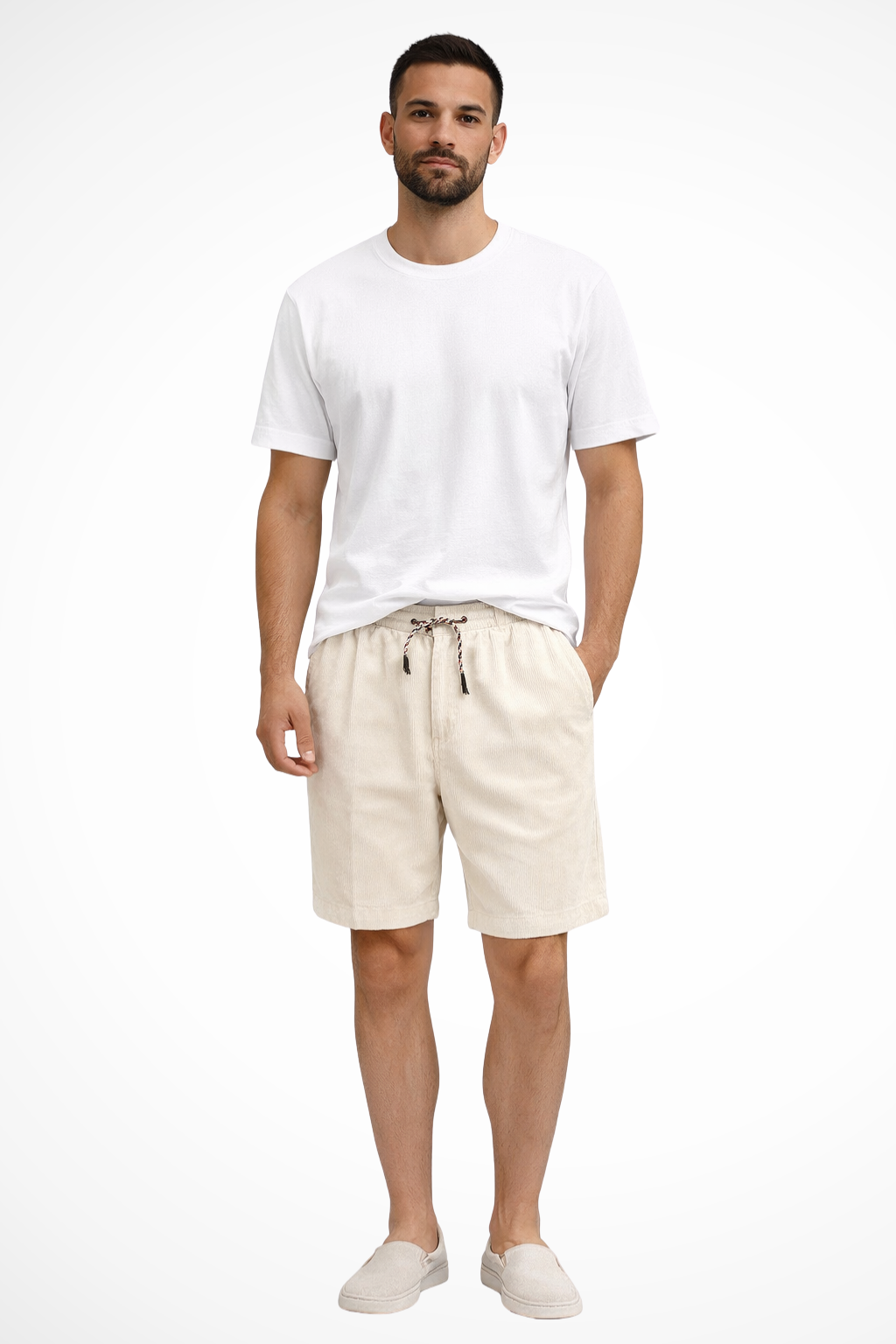 Men's Casual Wide Wale Corduroy Shorts - Summer Comfort