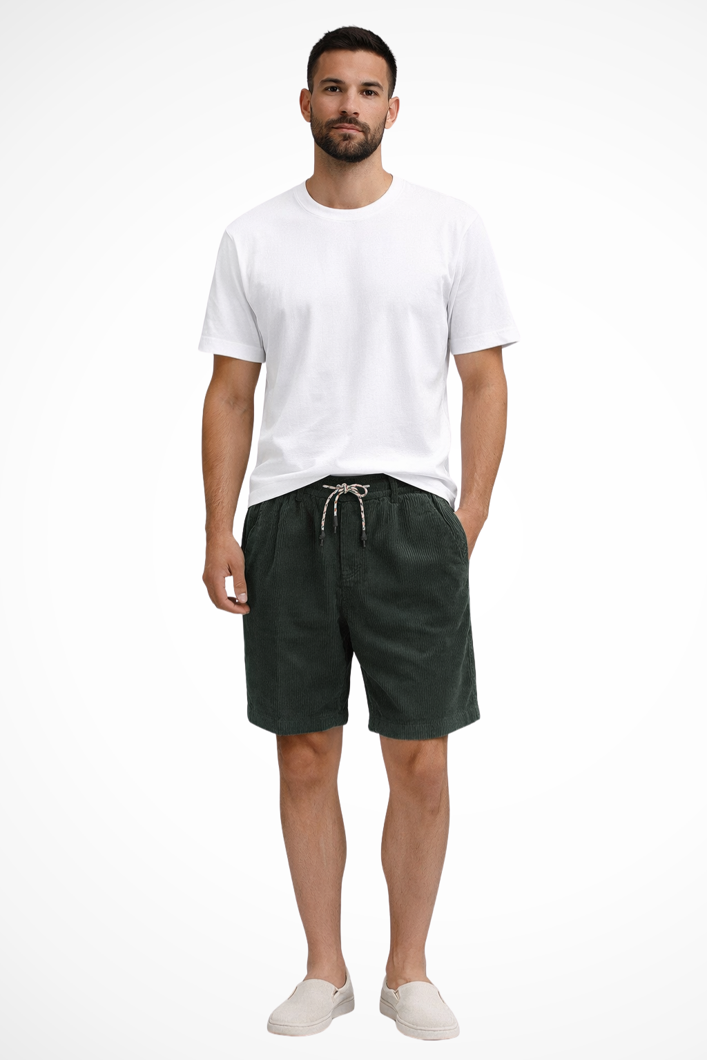 Men's Casual Wide Wale Corduroy Shorts - Summer Comfort