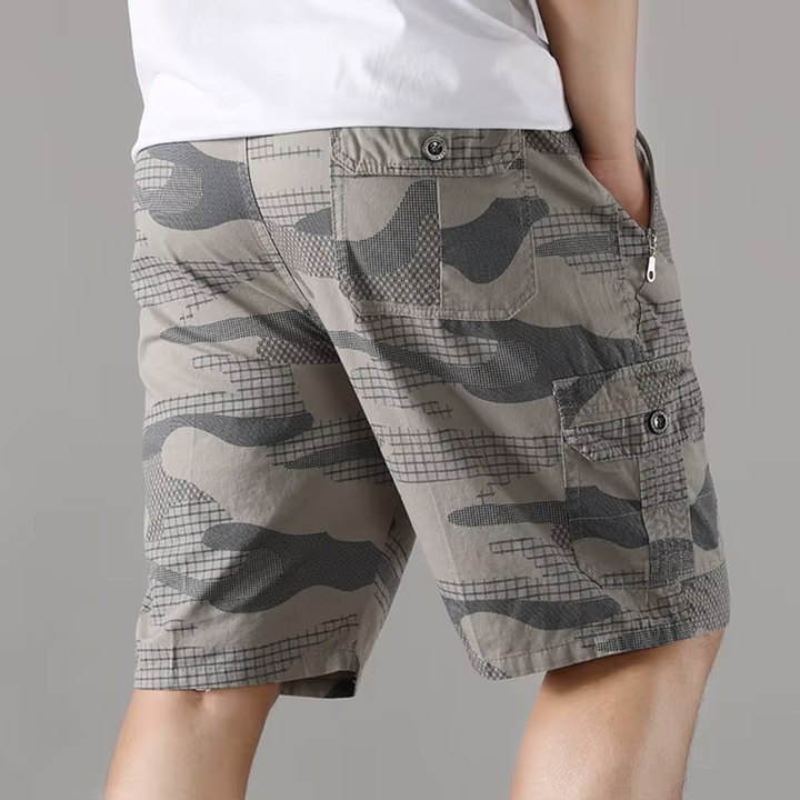 Men's Camouflage Knit Shorts - Casual