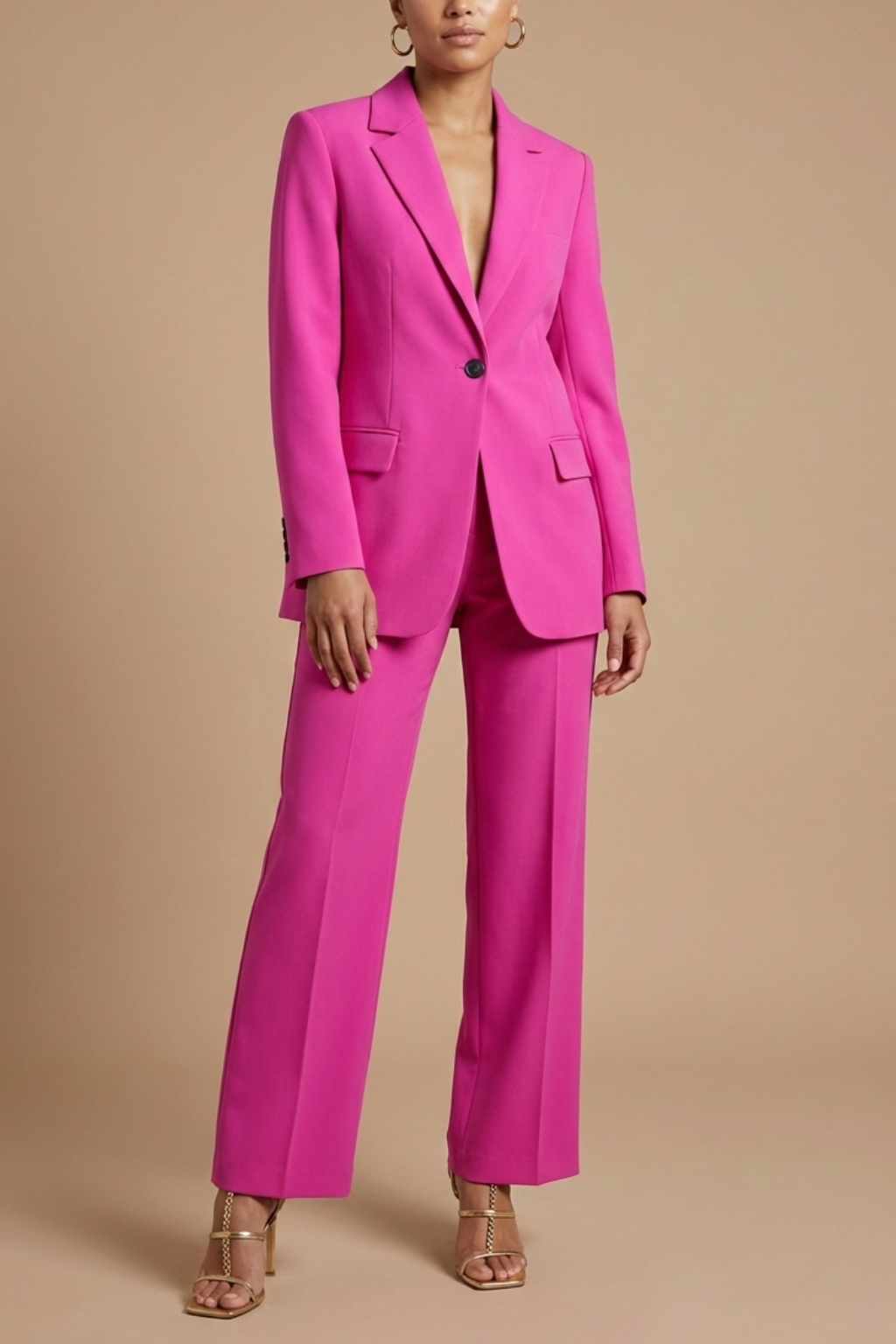 Women's Blazer and Pants Set - Relaxed Fit