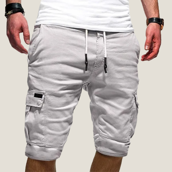 Men's Cargo Shorts - Twin Flap Pockets Set - Relaxed Fit