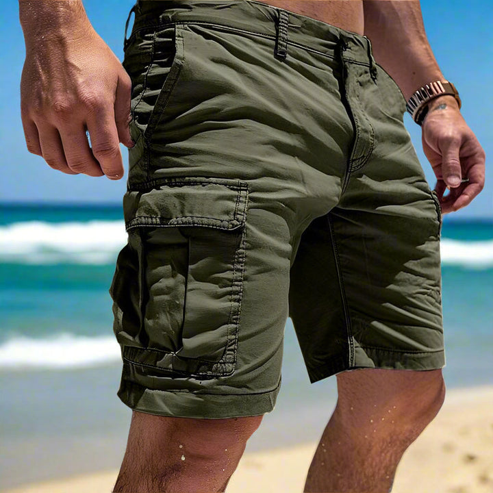 Men's Cargo Cotton Short Pants - Casual Outdoor
