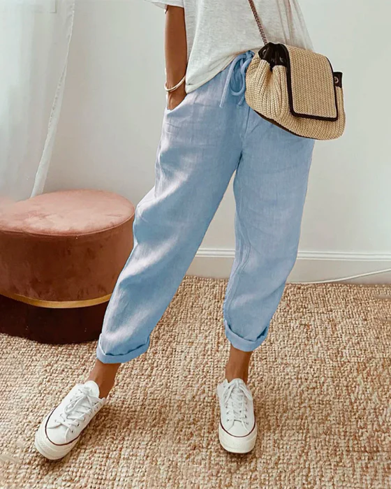 Emily | Women's Bohemian Wide-Leg Pants, Casual