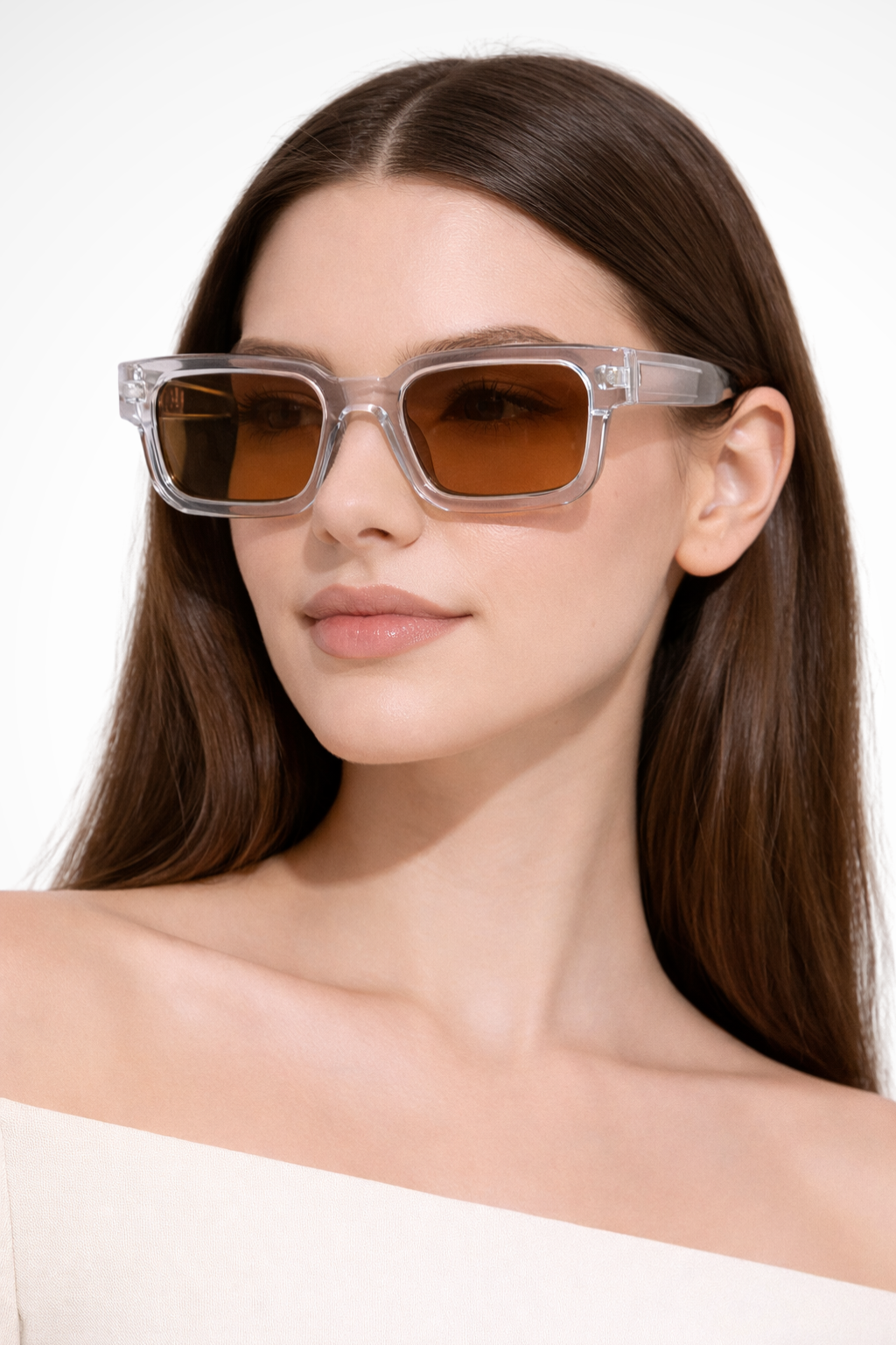 Women's Retro Rectangle Frame Sunglasses - Summer Casual