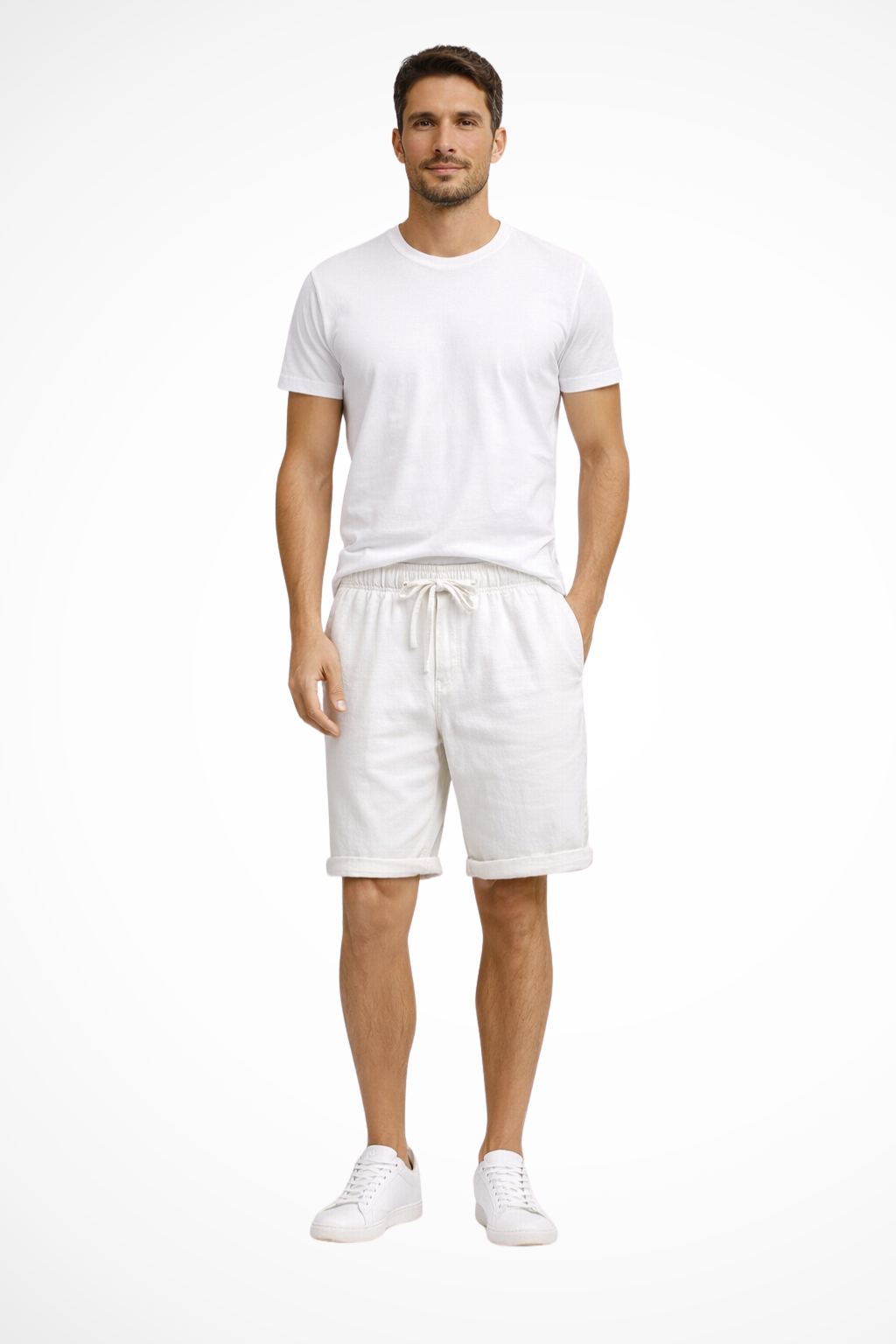 Men's Casual Drawstring Cotton Shorts - Summer Comfort