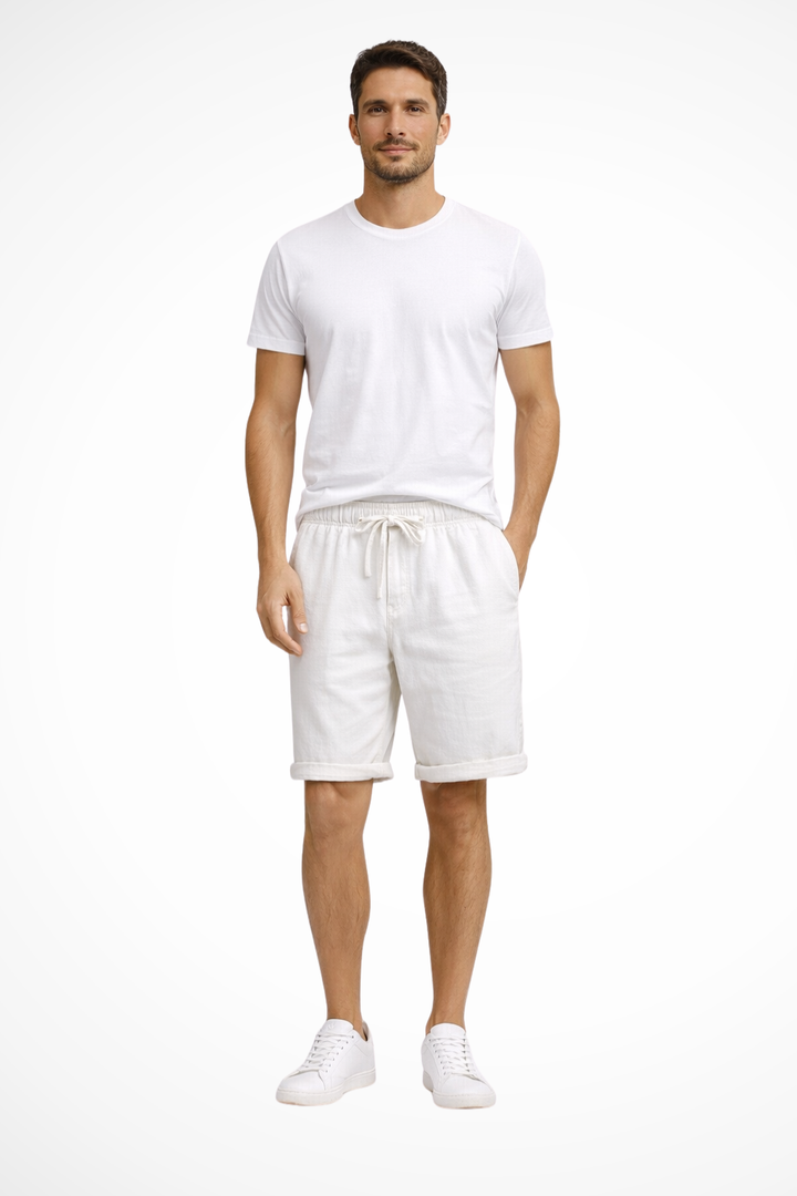Men's Casual Drawstring Cotton Shorts - Summer Comfort