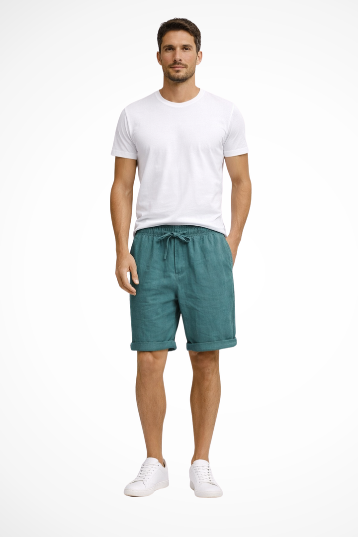 Men's Casual Drawstring Cotton Shorts - Summer Comfort
