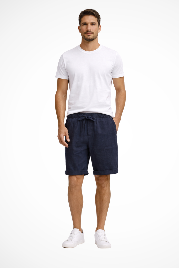 Men's Casual Drawstring Cotton Shorts - Summer Comfort