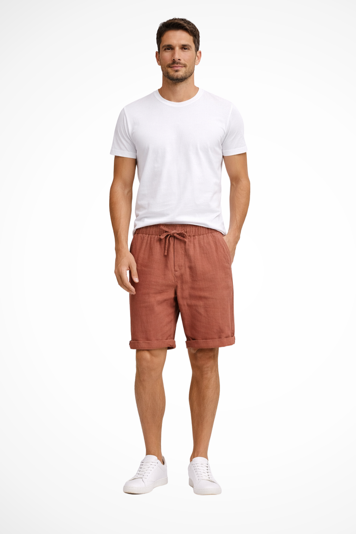 Men's Casual Drawstring Cotton Shorts - Summer Comfort