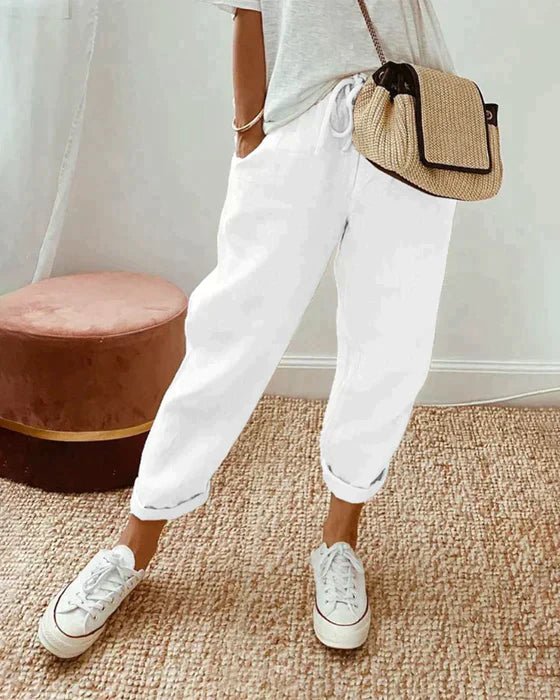 Emily | Women's Bohemian Wide-Leg Pants, Casual