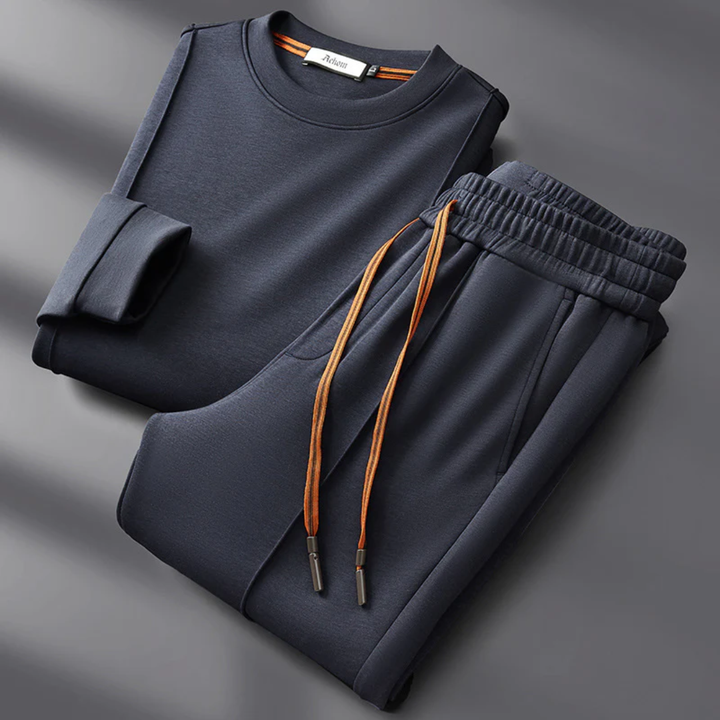 Men's Cotton Tracksuit Top and Bottom Set - Casual Wear