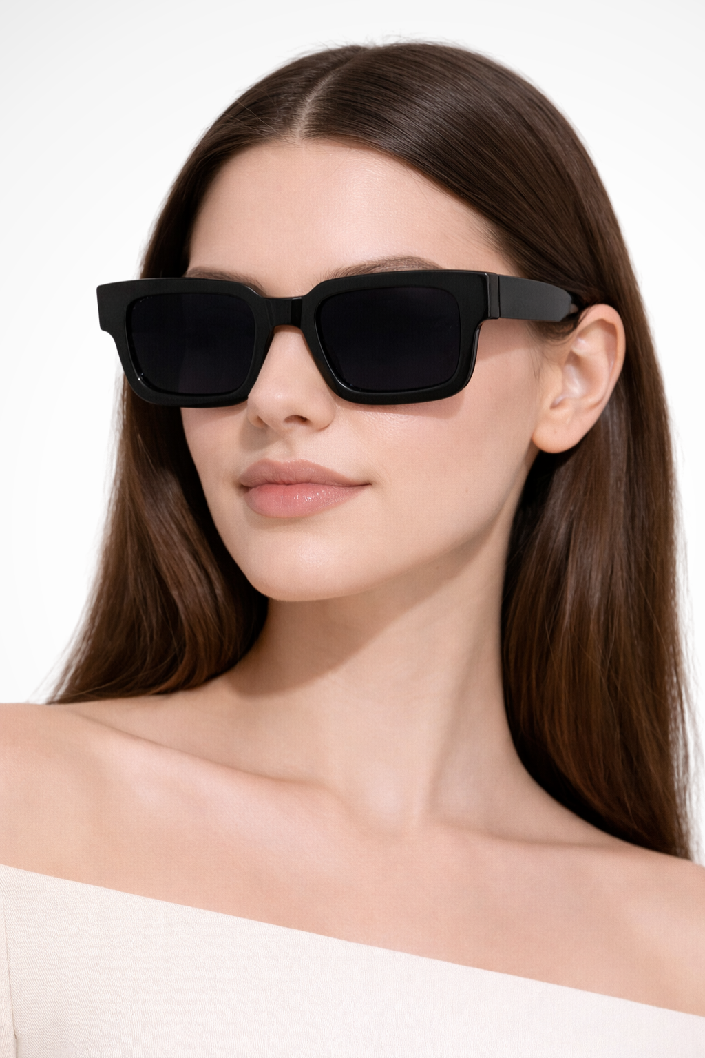 Women's Retro Rectangle Frame Sunglasses - Summer Casual