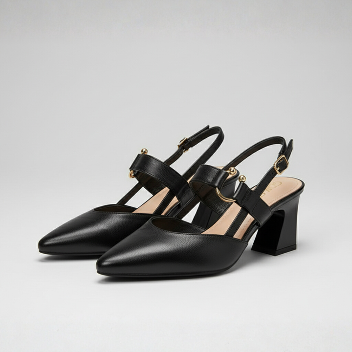 Women's Pointed Toe Slingback Shoes - Casual Summer