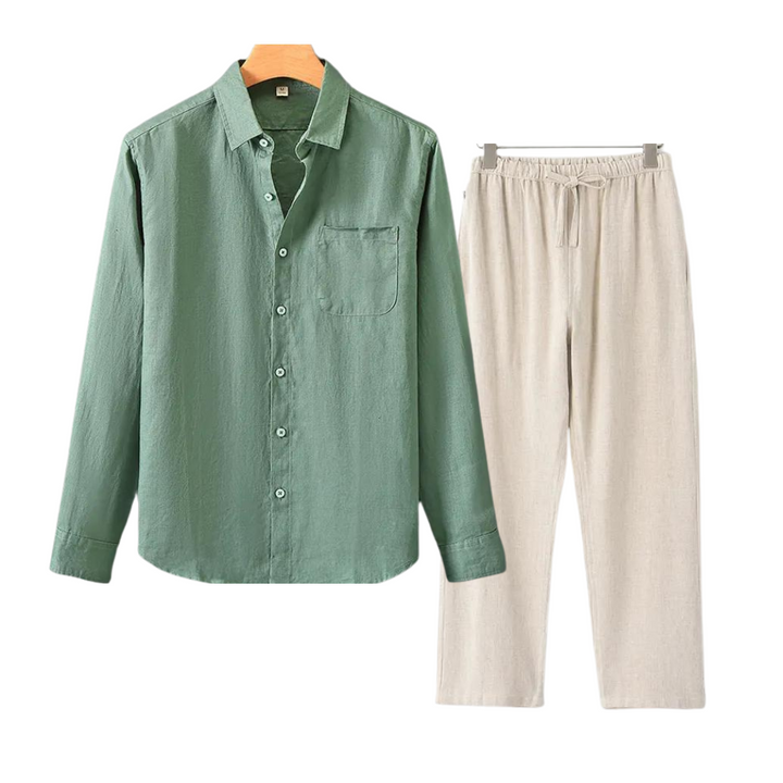 Beau | Men's Casual Cotton Button-Up Shirt