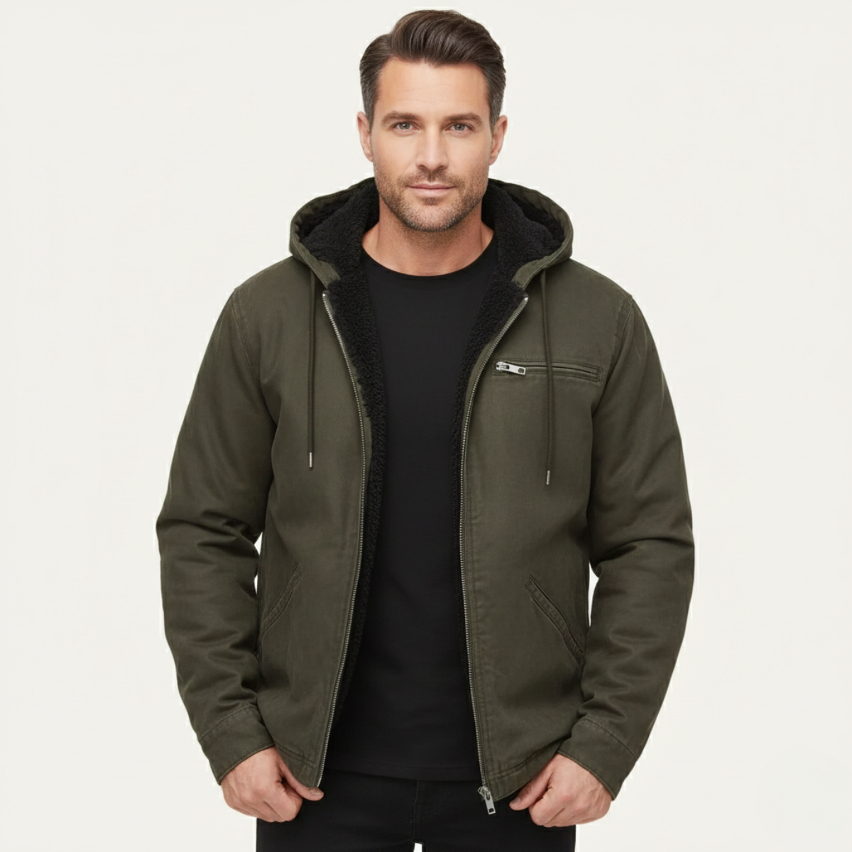 Men's Bomber Jacket with Lining