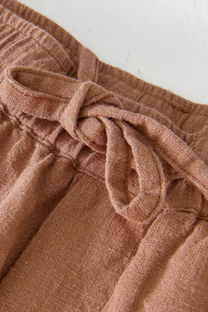 Men's Casual Drawstring Cotton Shorts - Summer Comfort