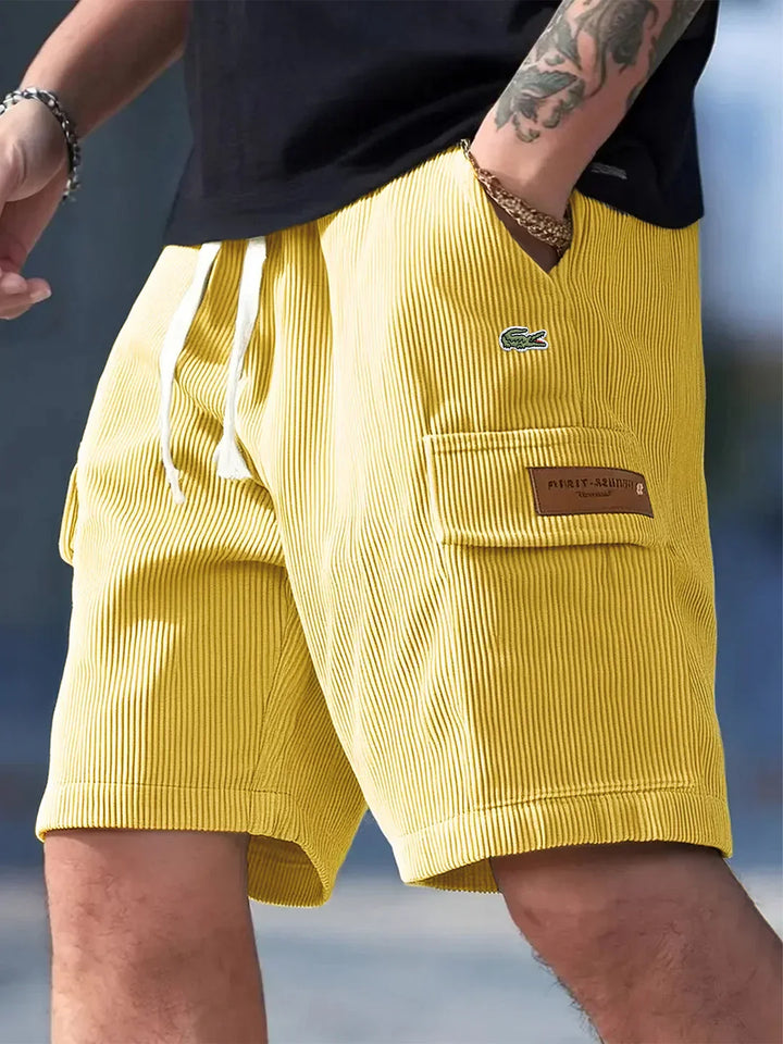 Men's Striped Casual Knit Shorts - Summer