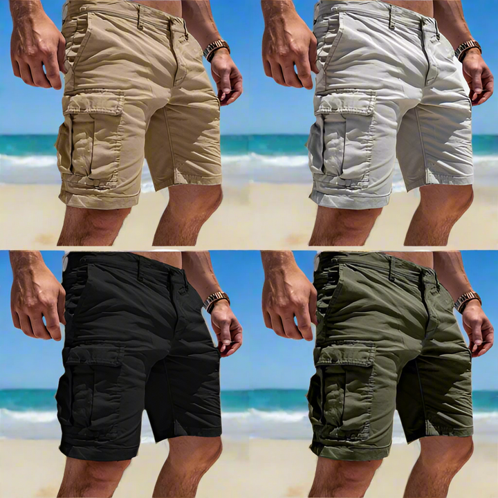 Men's Cargo Cotton Short Pants - Casual Outdoor
