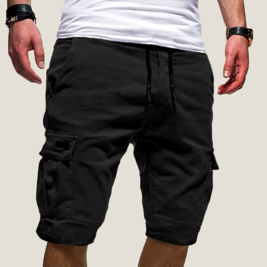 Men's Cargo Shorts - Twin Flap Pockets Set - Relaxed Fit