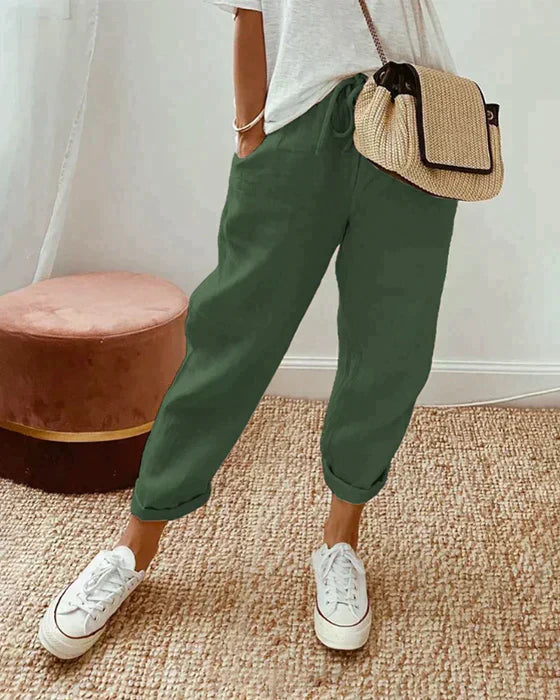 Emily | Women's Bohemian Wide-Leg Pants, Casual