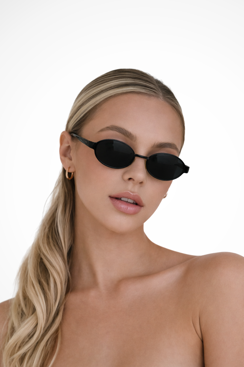 Women's Oval Metal Frame Sunglasses - Summer Casual