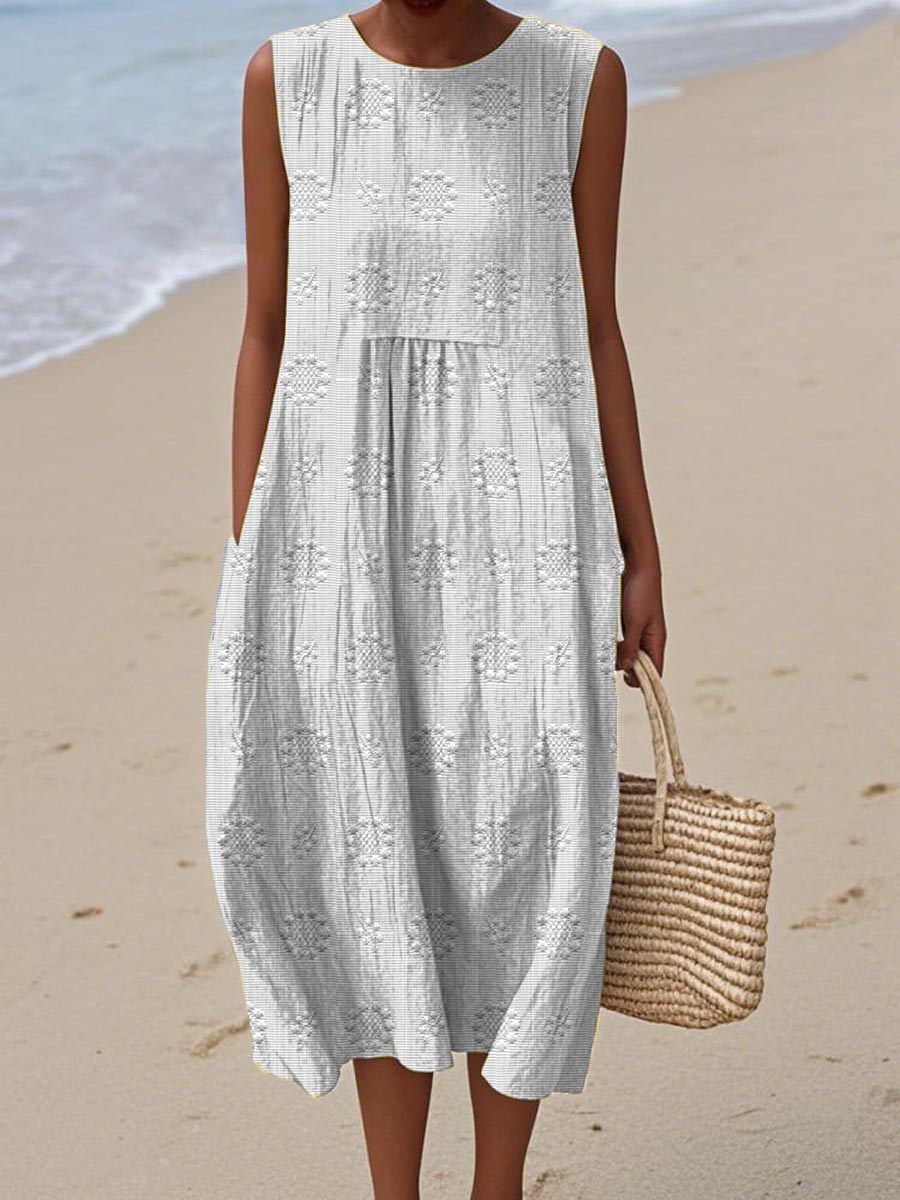 Emily | Women's Printed Midi Dress, Casual