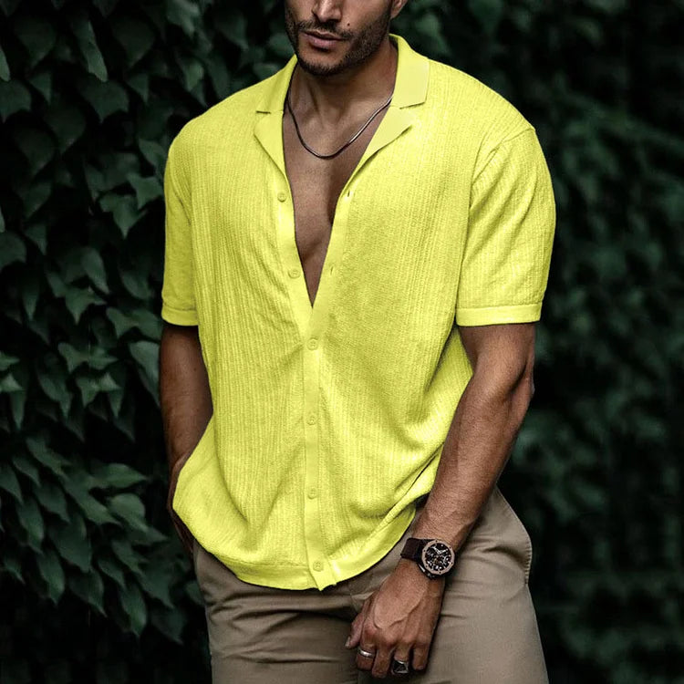 Men's Casual Lightweight Linen Shirt - Summer Fashion